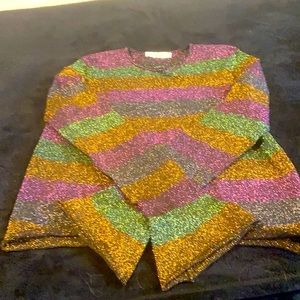 Multi Color sparkle top.  Great for the holiday